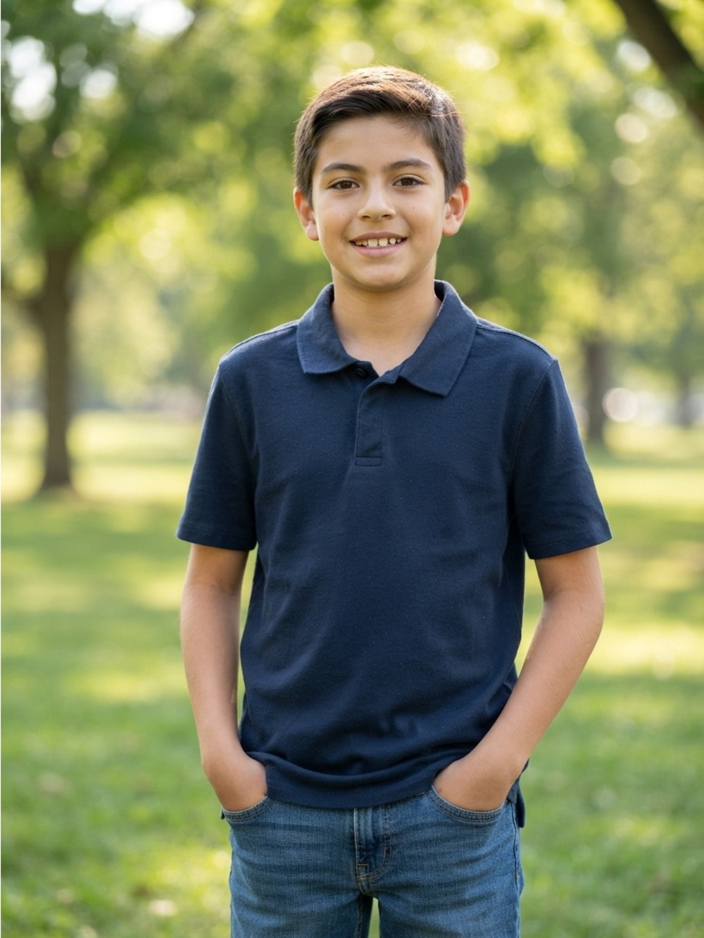 NEW Old Navy Kids Classic Navy Polo Shirt size XL 14-16